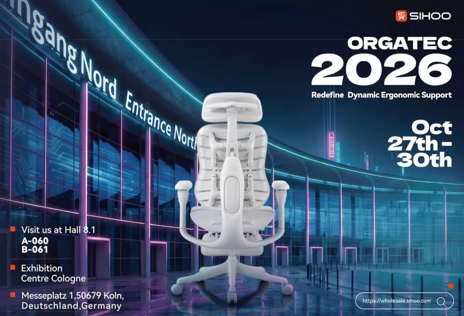 Sihoo apresenta cadeiras ergonômicas H300 Pro e Doro C300 Pro V2 na ORGATEC 2026
