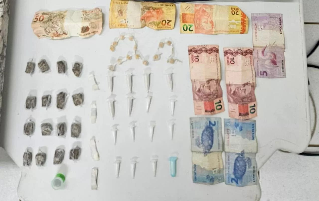 PM apreende cocaína, maconha, crack e haxixe durante operação em praça de Alfenas