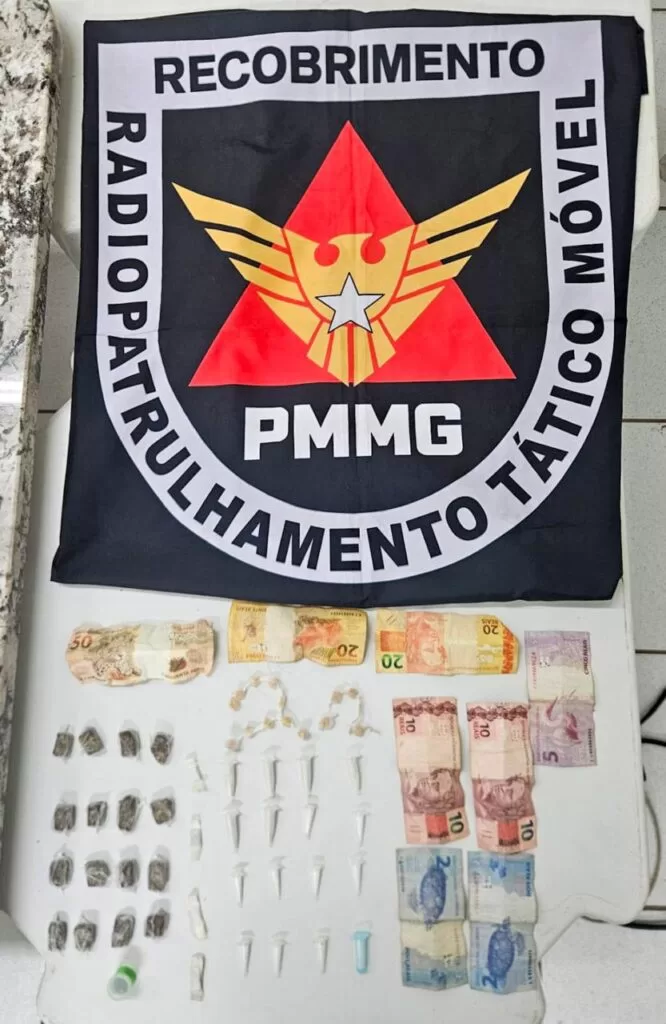 PM apreende cocaína, maconha, crack e haxixe durante operação em praça de Alfenas