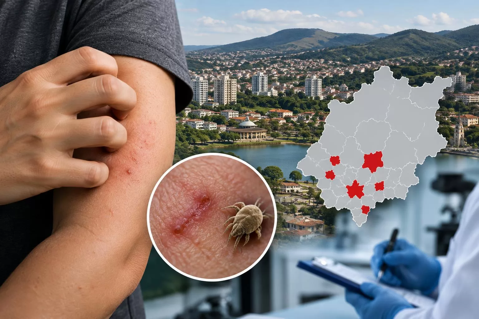 Sul de Minas chega a seis cidades com casos de sarna humana; Poços de Caldas confirma oito