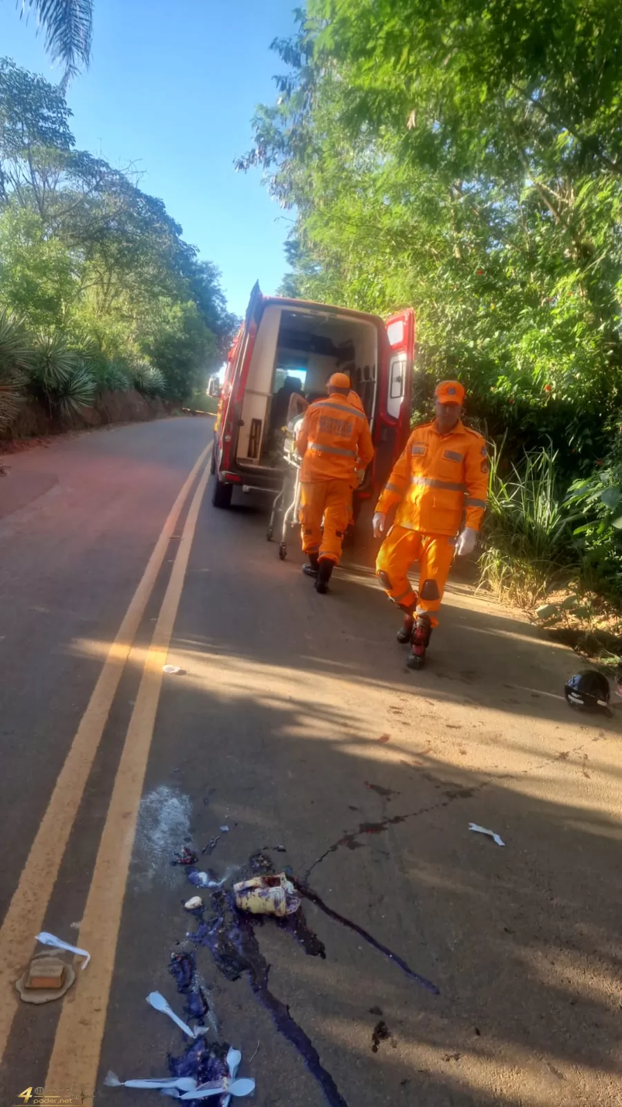 Motociclista de 51 anos fica ferido em colisão na Estrada da Harmonia, zona rural de Alfenas