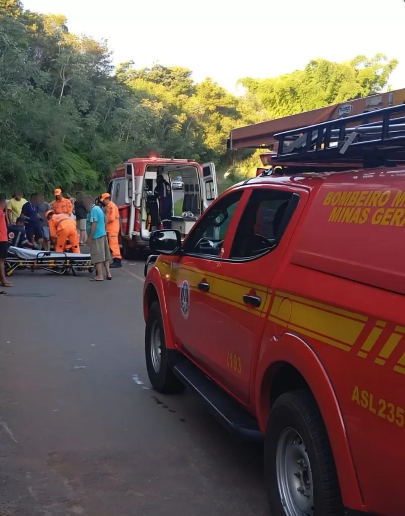 Casal fica ferido após queda de motocicleta na rodovia entre Fama e Alfenas