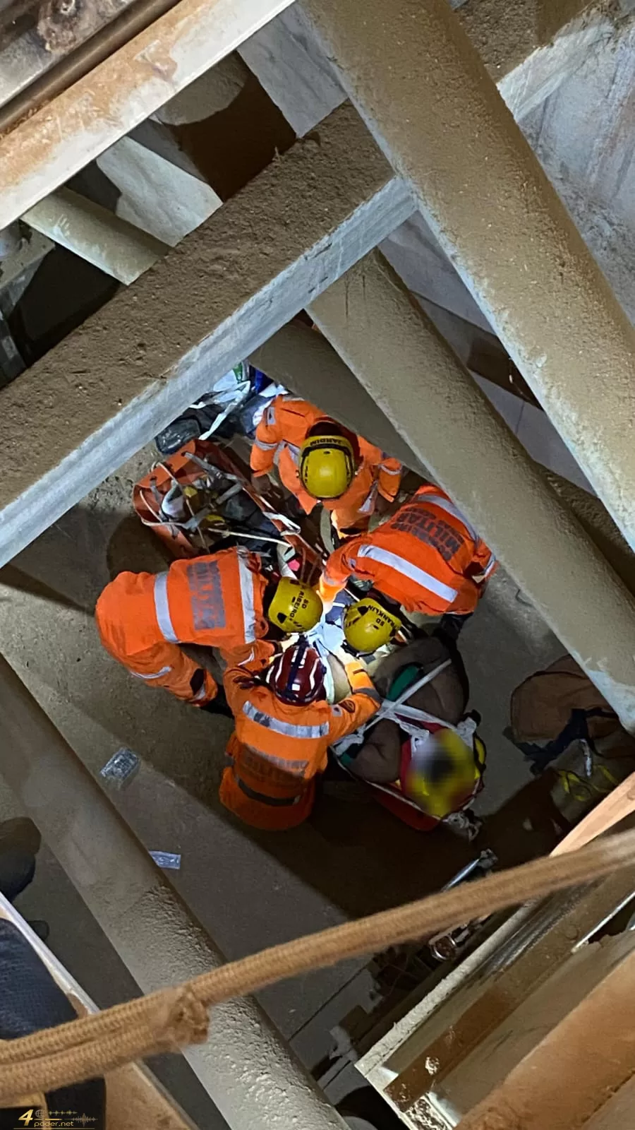Homem sofre queda de 10 metros em Alfenas e é resgatado com ferimentos graves