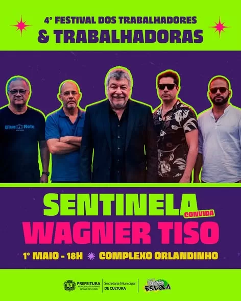 Wagner Tiso lidera programação do 4º Festival dos Trabalhadores de Alfenas