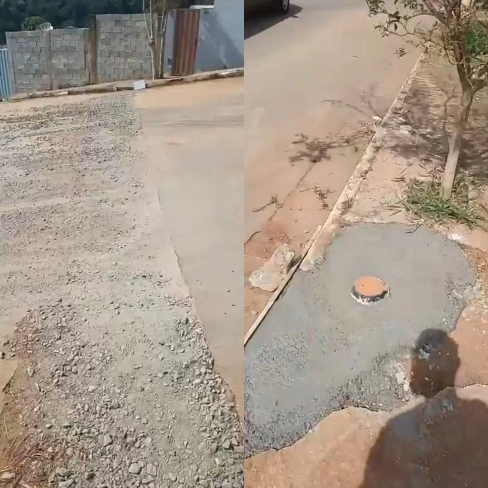 Obra inacabada da Copasa no bairro Morada do Sol gera risco de acidentes em Alfenas