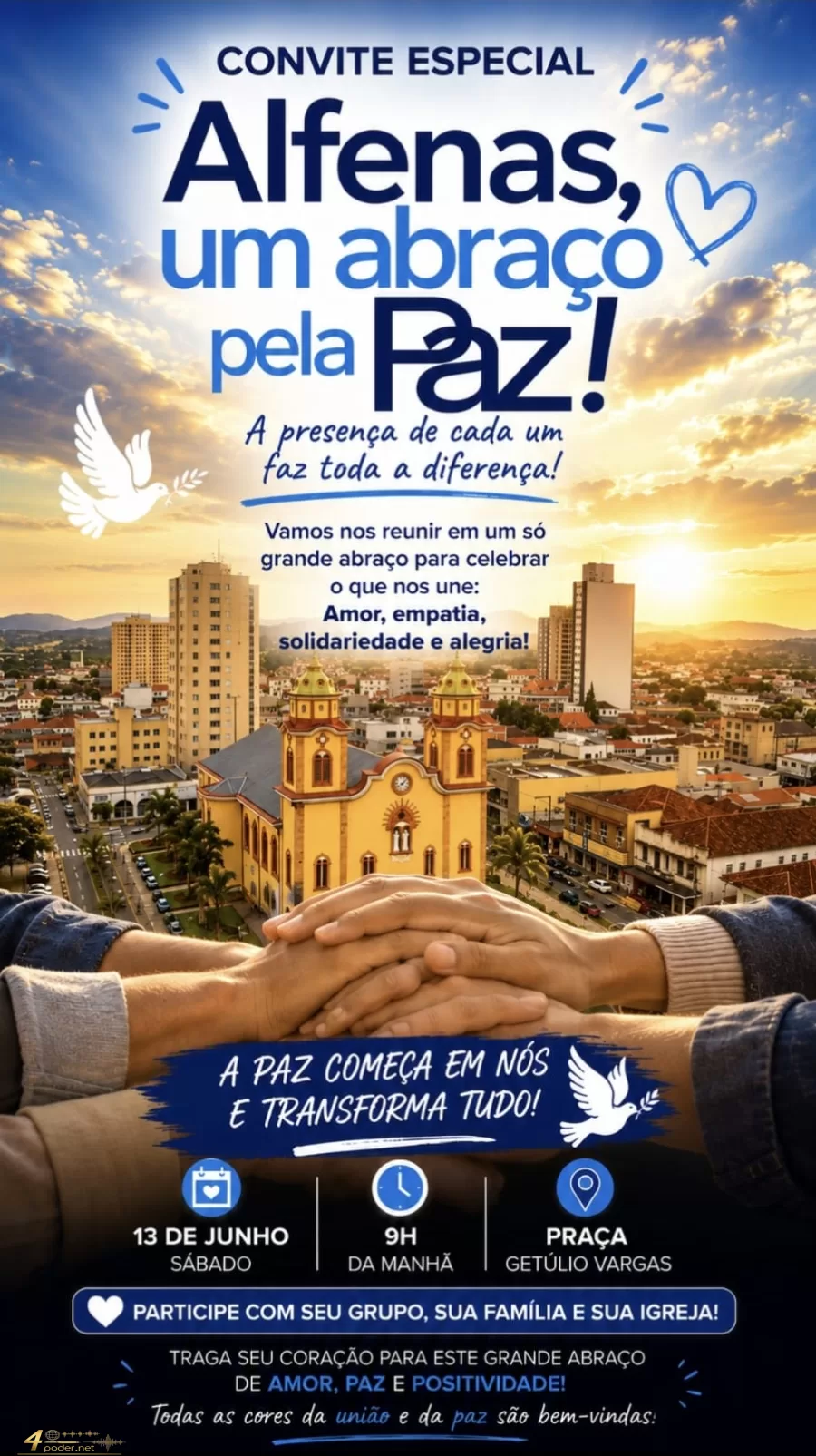 Alfenas promove evento comunitário para fortalecer a paz e a união