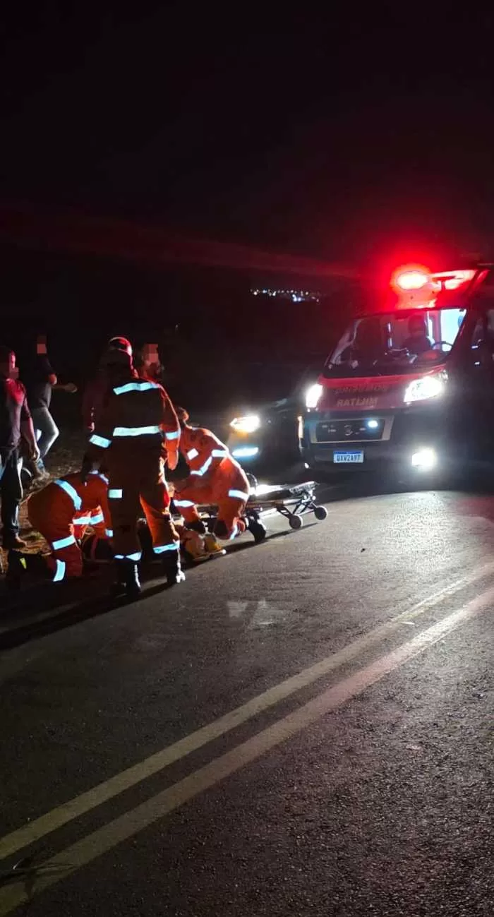 Motociclista fica gravemente ferido após colisão frontal na MGC-369 em Alfenas