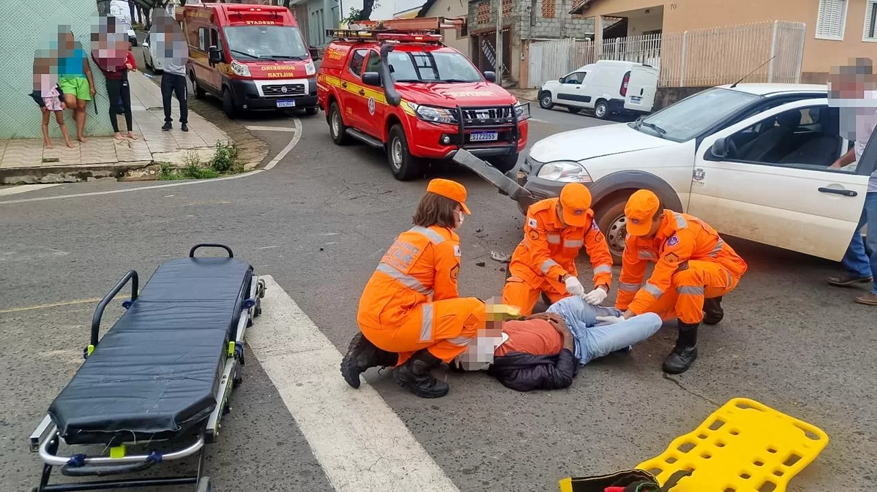 Três acidentes com motociclistas mobilizam equipes de emergência em Alfenas