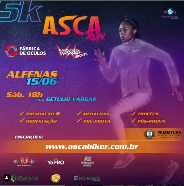 Mais de 600 inscritos participam de competições de ciclismo em Alfenas neste final de semana