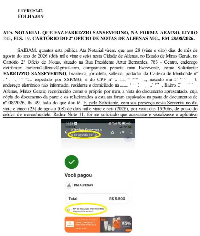 Dúvidas sobre fiscalização e pagamento no 2º Festival de Inverno de Alfenas