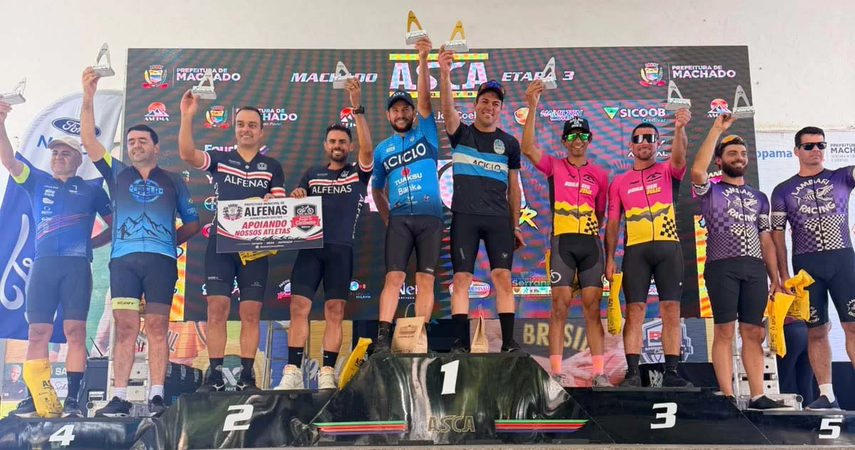Ciclismo Alfenas conquista pódios e destaque na 3ª etapa do Asca Biker, em Machado