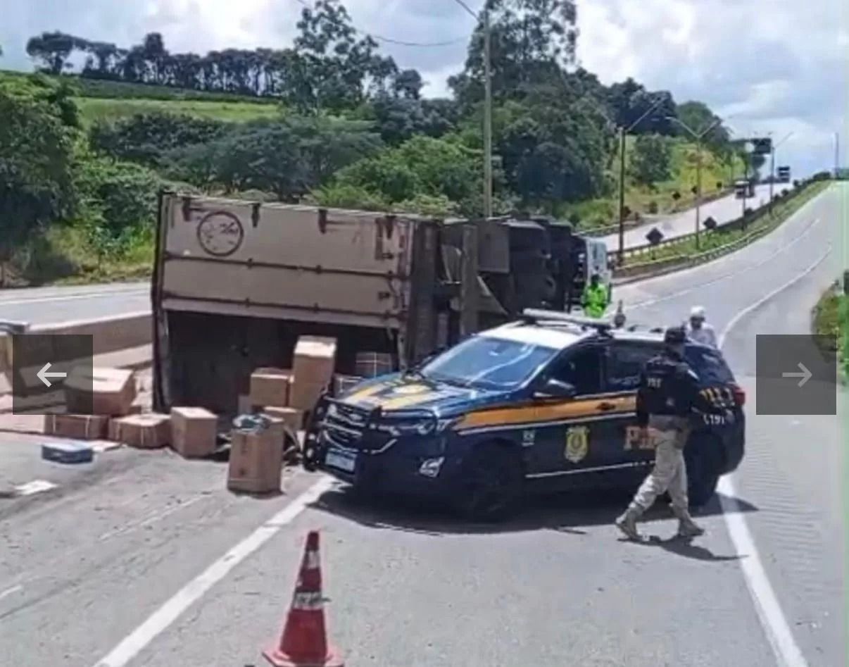 PRF prende três mulheres após saque de carga de ferramentas na Fernão Dias, em Carmo da Cachoeira