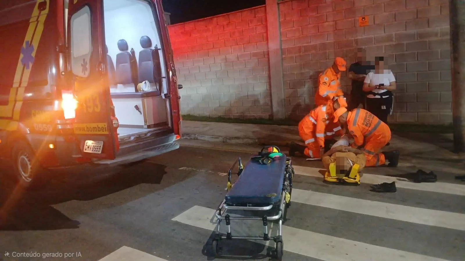 Motociclista fica ferido após colisão com carro em cruzamento de Alfenas