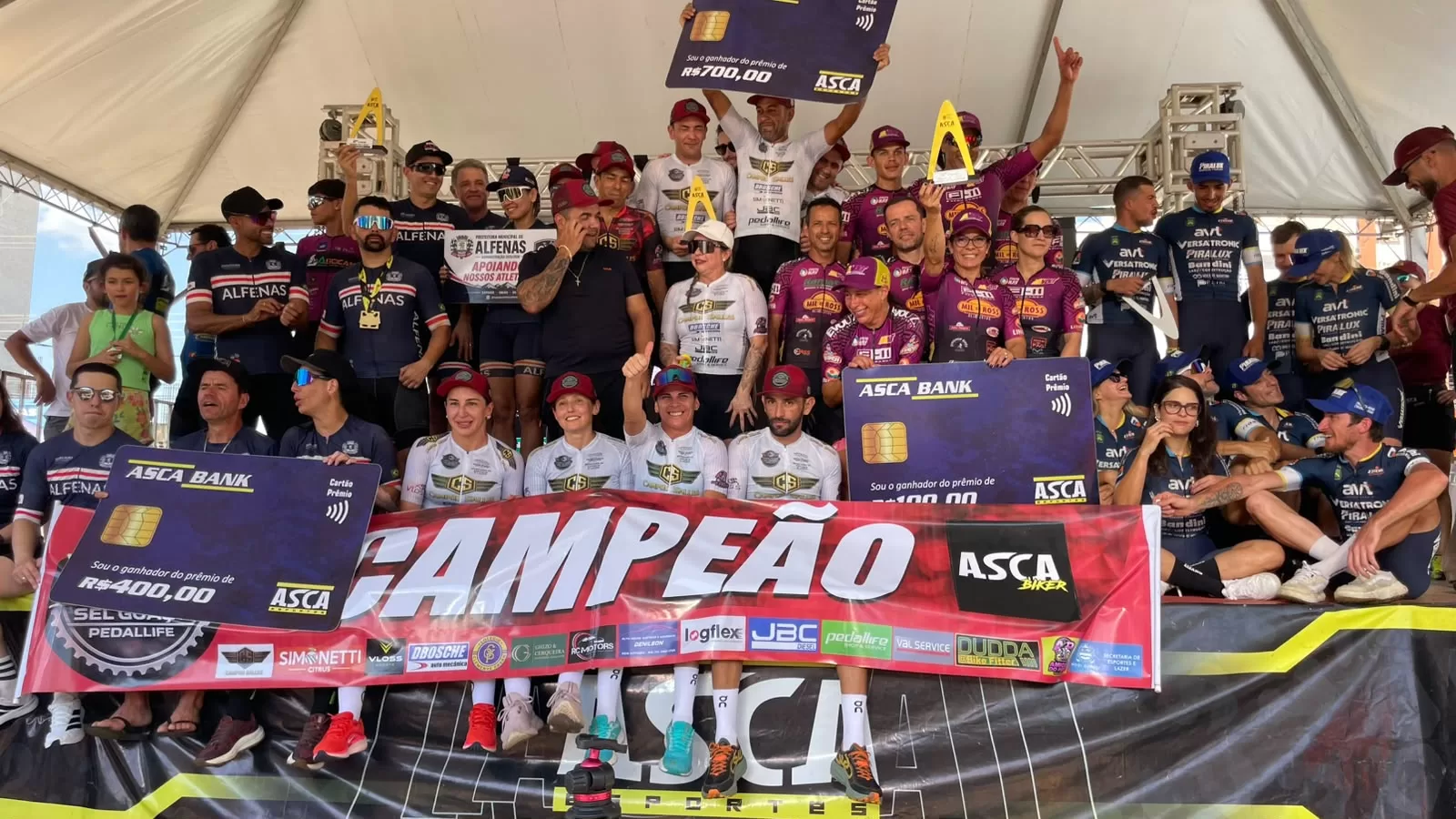 Equipe Ciclismo Alfenas é vice-campeã no Asca Bike 2026