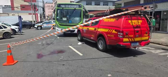 Idoso sofre atropelamento grave por ônibus no Centro de Alfenas